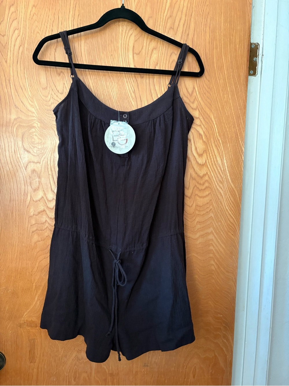 BCBGeneration Black Sleeveless Mini Dress Romper